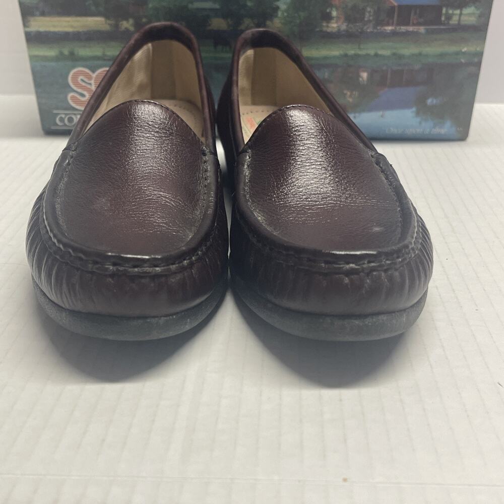 SAS Simplify Tripad Antique Wine Leather Loafer Slip On Women's Shoes Size 9 S - Picture 9 of 15